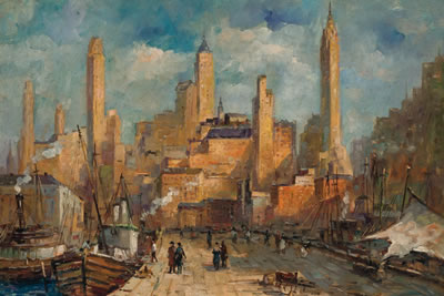 New York Dock Scene