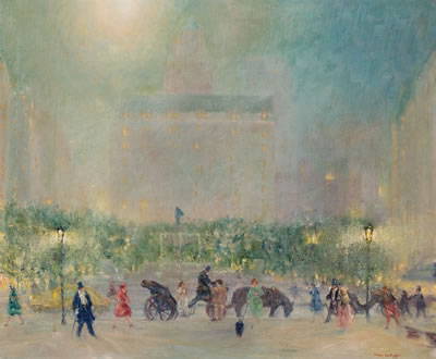 "Summer Evening, The Plaza, New York City"