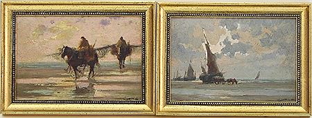 Départ pour la Peche/Pécheurs de Crevettes (a pair)