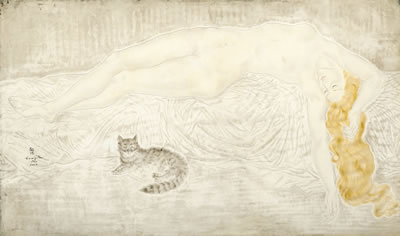 NU AU CHAT by Tsuguharu Foujita - Auction record, sale price, and art valuation. Compare with similar artists and explore comparable artworks.