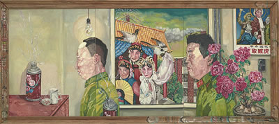Sample artwork by Wei Liu (Born 1965), known for cynical realism painting - View similar artists and auction records