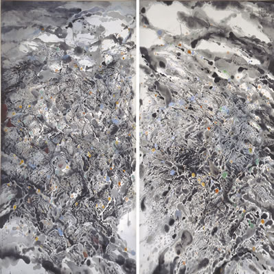 Sample artwork by Wong Wucius (Born 1936), known for abstract painting - View similar artists and auction records