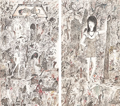 LIQUORING IN THE FANCY WORLD (#1) (2) by Peng Yu - Auction record, sale price, and art valuation. Compare with similar artists and explore comparable artworks.