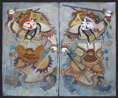 DOOR DEITIES by Tay Bak Koi - Auction record, sale price, and art valuation. Compare with similar artists and explore comparable artworks.