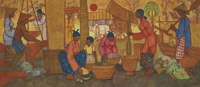 MARKET SCENE by Chuah Thean Teng - Auction record, sale price, and art valuation. Compare with similar artists and explore comparable artworks.