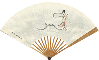 THE RIVER GODDESS (folding fan) by Linzhai Chen - Auction record, sale price, and art valuation. Compare with similar artists and explore comparable artworks.