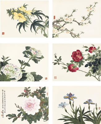 Sample artwork by Shaoshi Zhang (1913 - 1991), known for peony flowers, female figures and landscape paintings, teaching - View similar artists and auction records