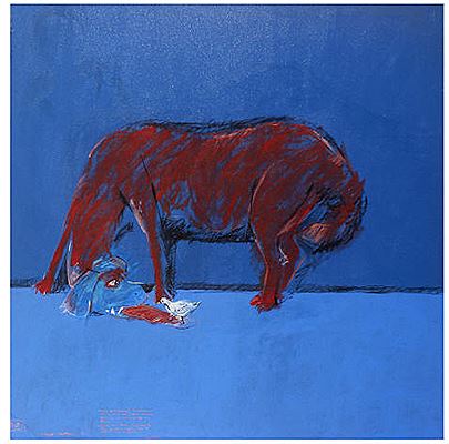 Sample artwork by Lulus Santoso (Born 1967), known for painting - View similar artists and auction records