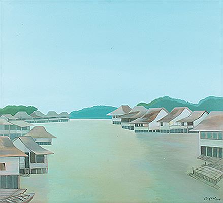 Sample artwork by Arfial Arsad Hakim (Born 1950), known for painting - View similar artists and auction records