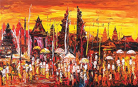 Upacara di Pra by Atika Hariyadi - Auction record, sale price, and art valuation. Compare with similar artists and explore comparable artworks.