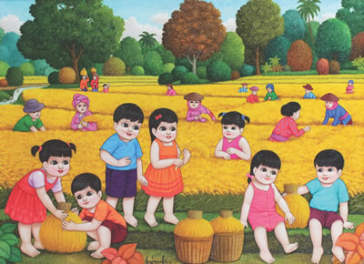 Ceria di Panen Raya by Ahmad Su'udhi - Auction record, sale price, and art valuation. Compare with similar artists and explore comparable artworks.