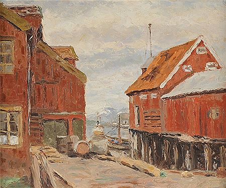 "Harbor Scene"