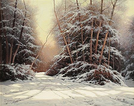"Snow Shadows" by Edward Szmyd - Auction record, sale price, and art valuation. Compare with similar artists and explore comparable artworks.