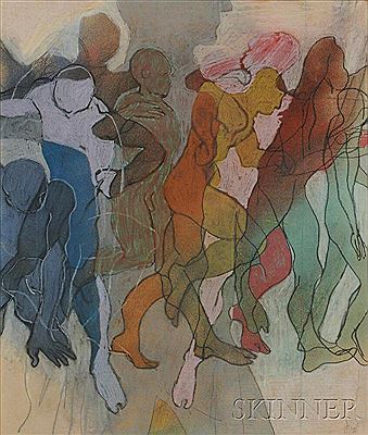 Untitled Abstract Group of Figures