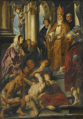 Sample artwork by Jacob Jordaens (1593 - 1678), known for portrait, genre, banquet scenes and religious painting, tapestry design, drawing - View similar artists and auction records