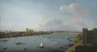 LONDON, A VIEW OF THE CITY OF WESTMINSTER OVER THE RIVER THAMES FROM LAMBETH