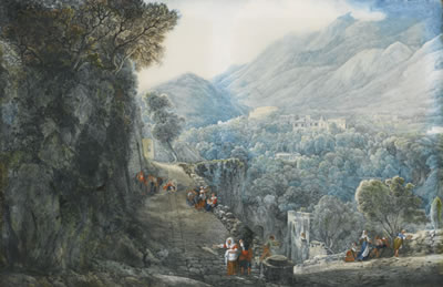 PEASANTS ON A ROMAN ROAD