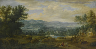 EXTENSIVE LANDSCAPE WITH FIGURES by Lucas van Uden - Auction record, sale price, and art valuation. Compare with similar artists and explore comparable artworks.