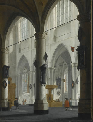 INTERIOR OF THE LAURENSKERK, ROTTERDAM by Daniel De Blieck - Auction record, sale price, and art valuation. Compare with similar artists and explore comparable artworks.