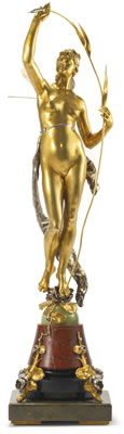 Sample artwork by Claudius Marioton (1844 - 1919), known for classical sculptures in bronze and marble, portraits - View similar artists and auction records