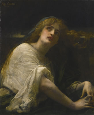 MARY MAGDALENE AT THE TOMB by Alexandre Cabanel - Auction record, sale price, and art valuation. Compare with similar artists and explore comparable artworks.