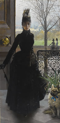 AN ELEGANT LADY by Vittorio Mateo Corcos - Auction record, sale price, and art valuation. Compare with similar artists and explore comparable artworks.