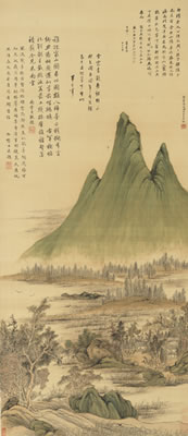 THE AUTUMN COLORS ON THE QIAO AND HUA MOUNTAIN FOLLOWING ZHAO MENGFU AND DONG QICHANG