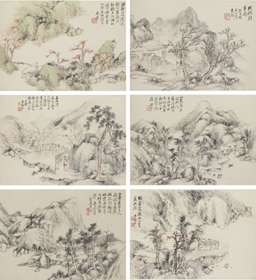 LANDSCAPES (12) by Xiuyi Li - Auction record, sale price, and art valuation. Compare with similar artists and explore comparable artworks.