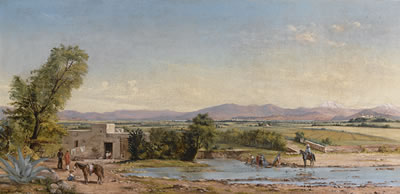 CITY OF MEXICO FROM THE HACIENDA DE LOS MORALES