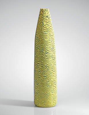 "MEZZALUNA ZOLFO MURRINE" VASE