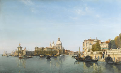 THE PUNTA DELLA DOGANA AND GRAND CANAL, VENICE