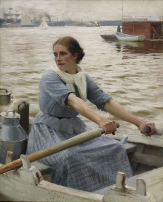 LA LAITIÈRE by Albert Edelfelt - Auction record, sale price, and art valuation. Compare with similar artists and explore comparable artworks.