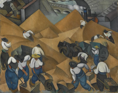 SHOVELLING SAND ON THE SEINE by Paul Kotlarevsky - Auction record, sale price, and art valuation. Compare with similar artists and explore comparable artworks.