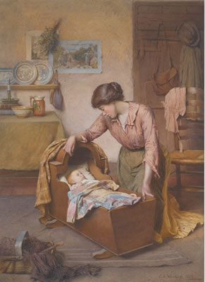 TWIXT SLEEP AND WAKING by Charles Edward Wilson - Auction record, sale price, and art valuation. Compare with similar artists and explore comparable artworks.