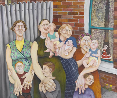 BELFAST MOTHERS by Rita Duffy - Auction record, sale price, and art valuation. Compare with similar artists and explore comparable artworks.