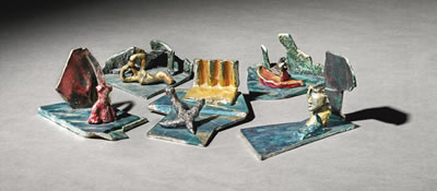 Sample artwork by Ivor Abrahams (1935 - 2015), known for painting and sculpture - View similar artists and auction records