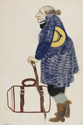 COSTUME DESIGN FOR AN OLD LADY by Nikolai Antonovich Matsedonsky - Auction record, sale price, and art valuation. Compare with similar artists and explore comparable artworks.