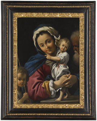THE HOLY FAMILY WITH THE YOUNG SAINT JOHN THE BAPTIST
