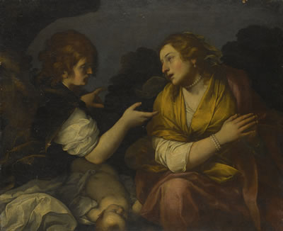 THE ANGEL APPEARING TO HAGAR AND ISHMAEL