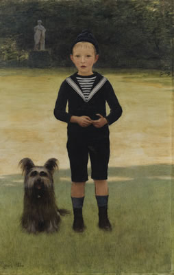 PORTRAIT D'ENFANT EN COSTUME MARIN