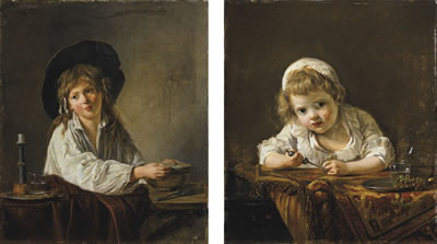 PORTRAIT D'UN JEUNE GARÇON PORTRAIT D'UNE PETITE FILLE (2)