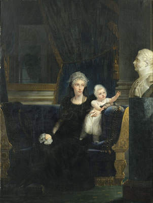 PORTRAIT DE LA DUCHESSE DE BERRY AVEC SA FILLE LOUISE by François Joseph Kinson - Auction record, sale price, and art valuation. Compare with similar artists and explore comparable artworks.