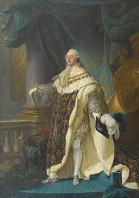 PORTRAIT D'APPARAT DE LOUIS XVI, DANS LE GRAND HABIT DU JOUR DE SON SACRE