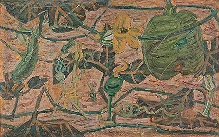 Pumpkin Flowers by JoongSeop Lee - Auction record, sale price, and art valuation. Compare with similar artists and explore comparable artworks.