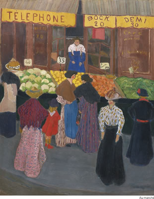 AU MARCHÉ - RECTO JARDIN PUBLIC (ÉTUDE) - VERSO by Felix Edouard Vallotton - Auction record, sale price, and art valuation. Compare with similar artists and explore comparable artworks.