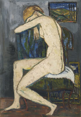 AKT MIT GESENKTEM KOPF, 1911