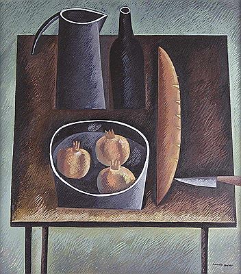 Life of grenades and loaf by Antonio Santos - Auction record, sale price, and art valuation. Compare with similar artists and explore comparable artworks.