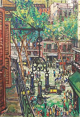 "La Rambla" by Jaume Planas Galles - Auction record, sale price, and art valuation. Compare with similar artists and explore comparable artworks.