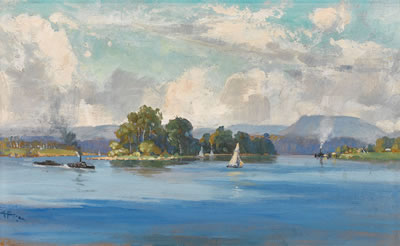Susan Island on the Clarence River, Grafton (1894)