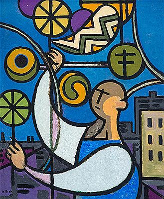 Man at the Window by Nurullah Berk - Auction record, sale price, and art valuation. Compare with similar artists and explore comparable artworks.